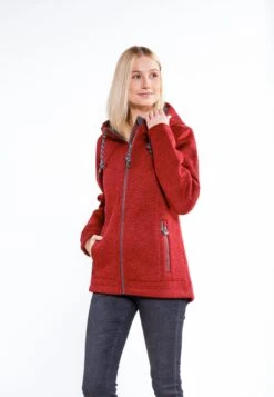 Schmuddelwedda Fraully - Chaqueta De Entretiempo - Dark Red Melange